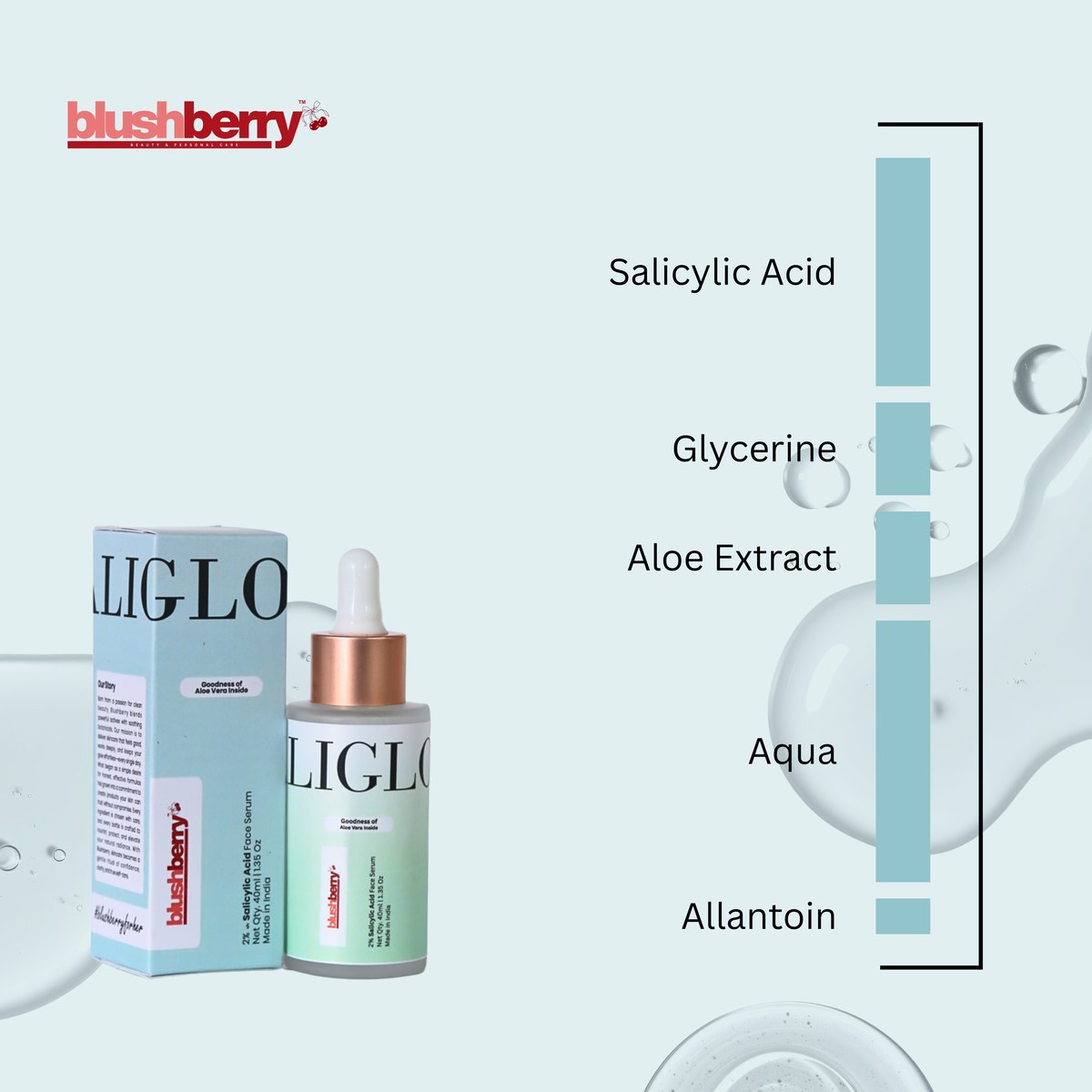 Saliglow 2% Salicylic Acid Acne Serum – Anti-Acne Face Serum for Pimples, Excess Oil & Clogged Pores| 40 ml| — photo 3